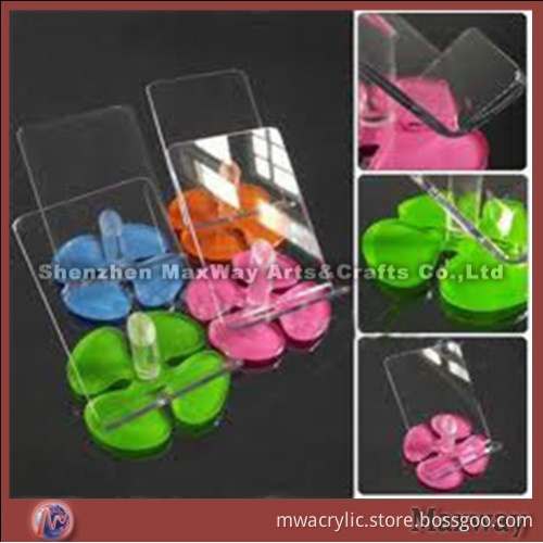 Elegant Transparent polished Acrylic/Lucite Mobile Phone/Cell Phone/MP3/ Camera/ DSLR Stand/Holder/R